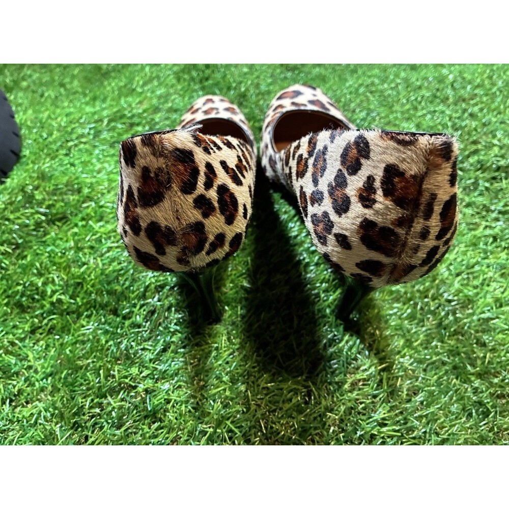 Ann Taylor Leopard Print Calf Hair Pumps Heels Leather Women’s Size 8M - Picture 4 of 6